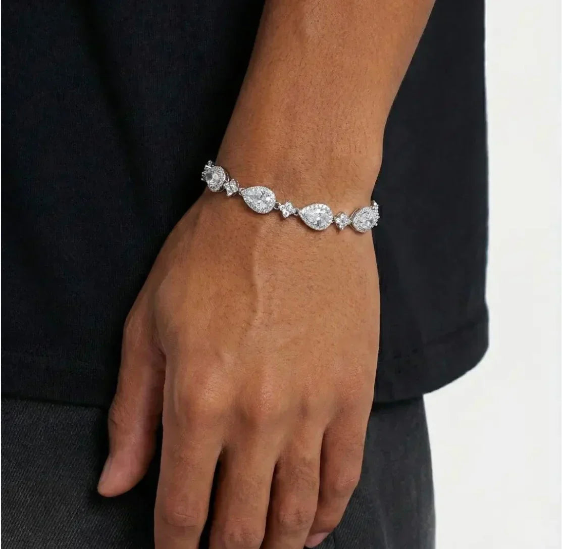 Moissanite Drop Bracelet