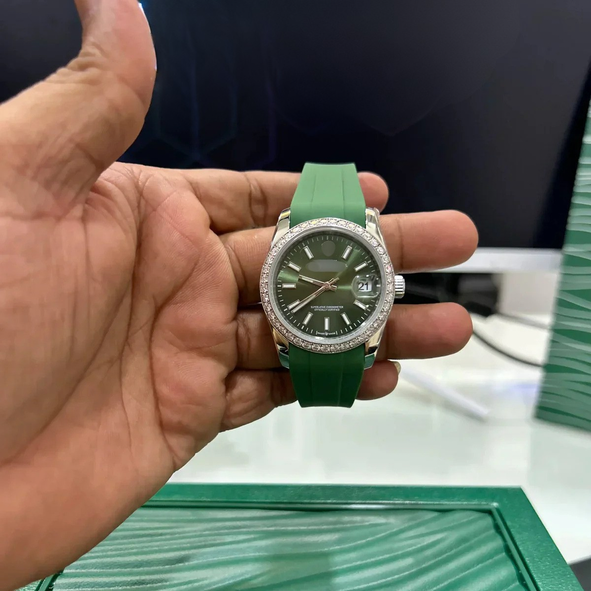 Moissanite Strap Watch