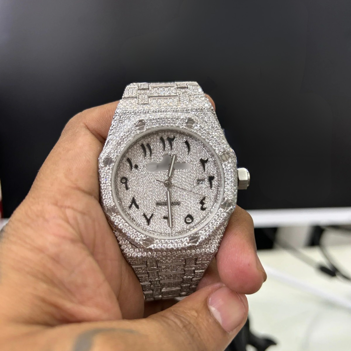 Moissanite Arabic Watch